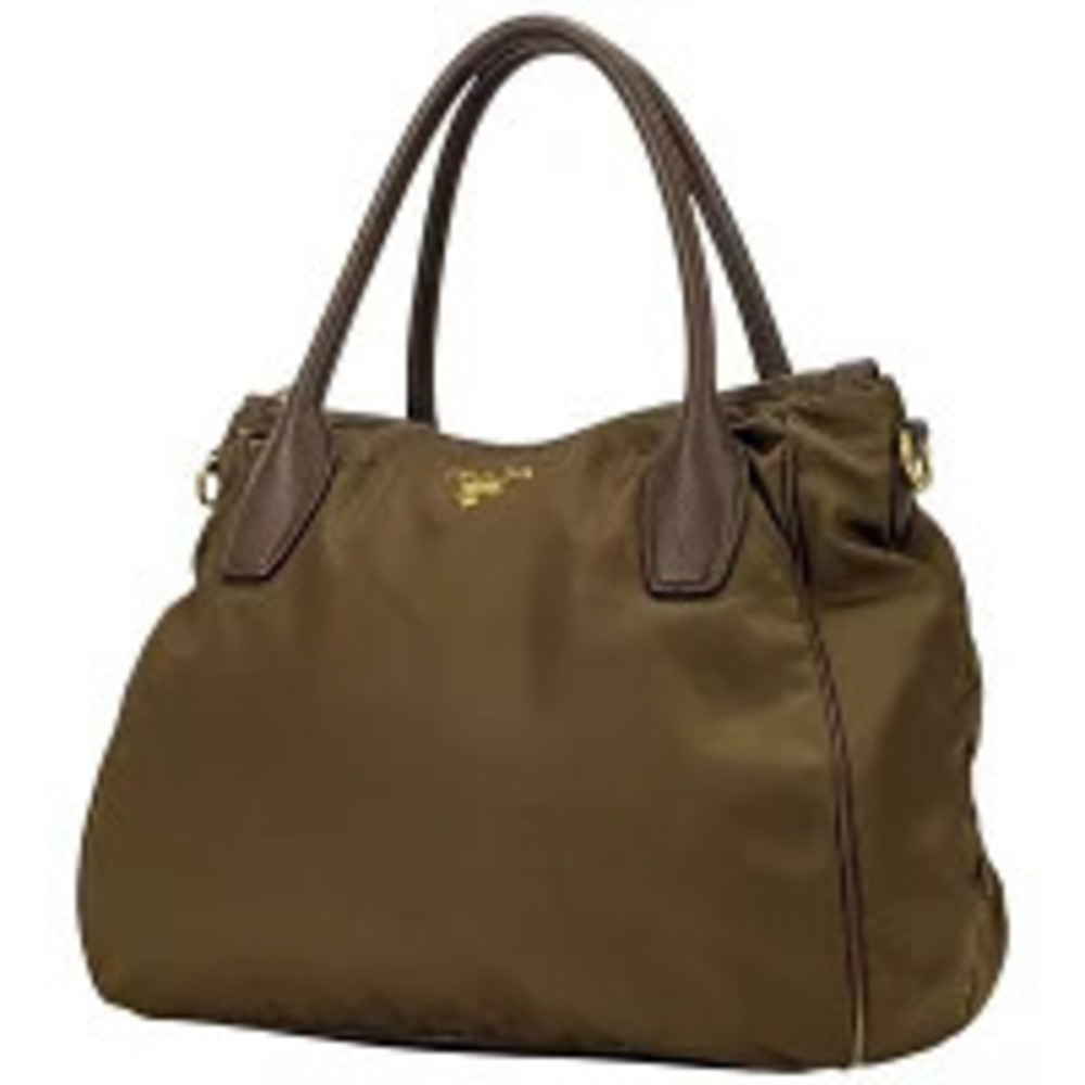 Prada Tessuto Sacca 2 Manici hobo shoulder bag brown